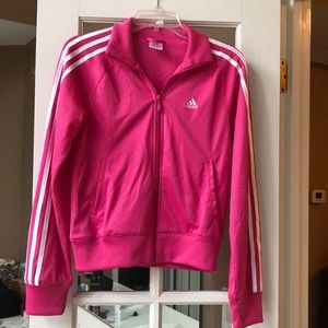 Adidas mesh hot pink jacket
